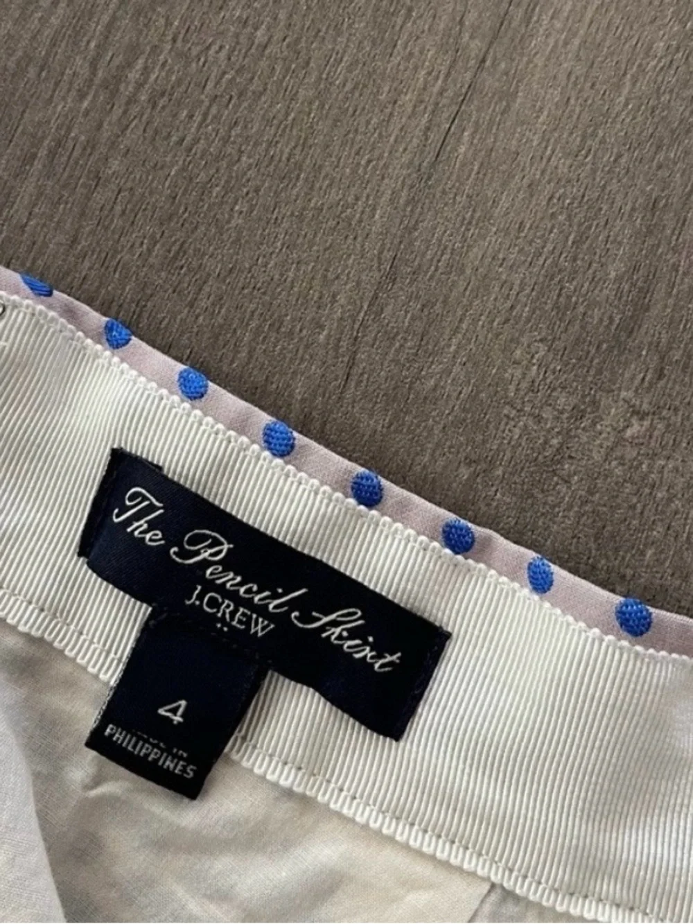 J. Crew polka dot No. 2 pencil skirt 4 - Picture 2 of 6